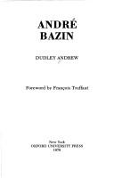 Cover of: André Bazin
