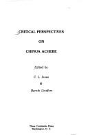 Cover of: Critical perspectives on Chinua Achebe