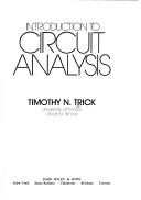 Cover of: Introduction to circuit analysis
