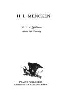 Cover of: H. L. Mencken