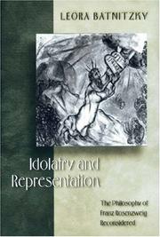 Cover of: Idolatry and Representation
