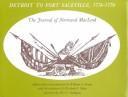 Cover of: Detroit to Fort Sackville, 1778-1779: the journal of Normand MacLeod : from the Burton Historical Collection