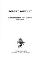 Cover of: Robert Southey by Ernest Bernhardt-Kabisch, Ernest Bernhardt-Kabisch