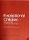 Cover of: Exceptional children