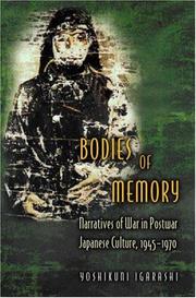 Cover of: Bodies of Memory by Yoshikuni Igarashi