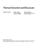 Cover of: Human function and structure | Dorothy S. Luciano