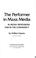Cover of: The performer in mass media