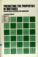 Cover of: Predicting the properties of mixtures by Lawrence E. Nielsen
