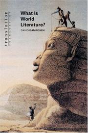 Cover of: What is world literature?