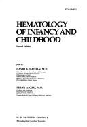 Cover of: Hematology of infancy and childhood