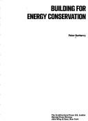 Cover of: Building for energy conservation