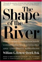 The shape of the river by William G Bowen, William G. Bowen, Derek Bok