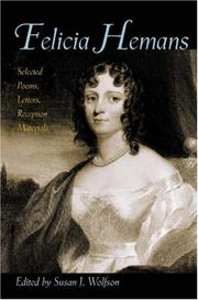 Cover of: Felicia Hemans by Susan J. Wolfson