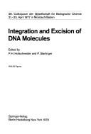 Cover of: Integration and excision of DNA molecules: 28. Colloquium der Gesellschaft für Biologische Chemie, 21.-23. April in Mosbach/Baden