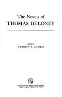 Cover of: The novels of Thomas Deloney by Deloney, Thomas
