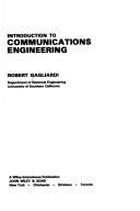 Cover of: Introduction to communications engineering