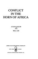 Cover of: Conflict in the horn of Africa by Legum, Colin.