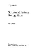 Cover of: Structural pattern recognition