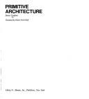 Cover of: Primitive architecture