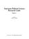 Cover of: American political science research guide