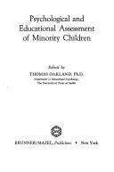 Cover of: Psychological and educational assessment of minority children