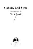 Cover of: Stability and strife | W. A. Speck