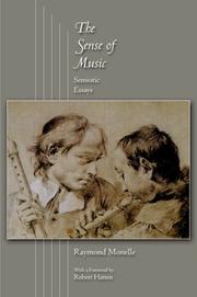 Cover of: The Sense of Music by Raymond Monelle