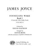 Cover of: Finnegans wake, Book I: a facsimile of the galley proofs