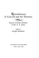 Cover of: Remembrances of Concord and the Thoreaus
