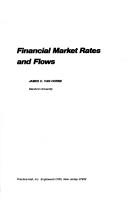 Cover of: Financial market rates and flows | James C. Van Horne