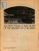 Cover of: Architectural collections of the Library of Congress