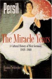 Cover of: The Miracle Years by Hanna Schissler