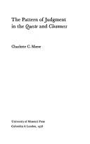 Cover of: The pattern of judgment in the Queste and Cleanness | Charlotte C. Morse