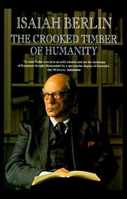 Cover of: The crooked timber of humanity by Isaiah Berlin