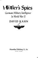 Cover of: Hitler's spies by David Kahn
