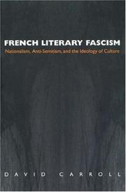 Cover of: French Literary Fascism by David Carroll