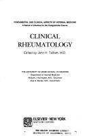 Cover of: Clinical rheumatology