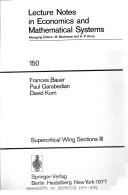 Cover of: Supercritical wing sections III
