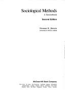 Cover of: Sociological methods by Norman K. Denzin
