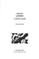 Cover of: Malcolm Lowry by W. H. New