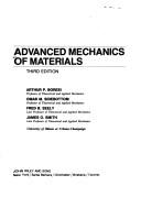Cover of: Advanced mechanics of materials | 