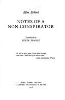 Cover of: Notes of a non-conspirator
