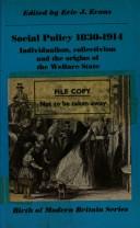Cover of: Social policy, 1830-1914 by edited by Eric J. Evans.