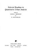 Cover of: Selected readings in quantitative urban analysis