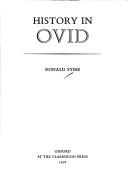 Cover of: History in Ovid