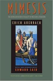 Cover of: Mimesis by Erich Auerbach, Willard Trask