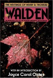 Cover of: Walden. by Henry David Thoreau
