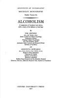 Cover of: Alcoholism: a comparison of treatment and advice, with a study of the influence of marriage