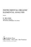 Cover of: Instrumental organic elemental analysis