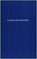 Cover of: Palestine and Roumania by Ḥayyim Ẓvi Sneersohn